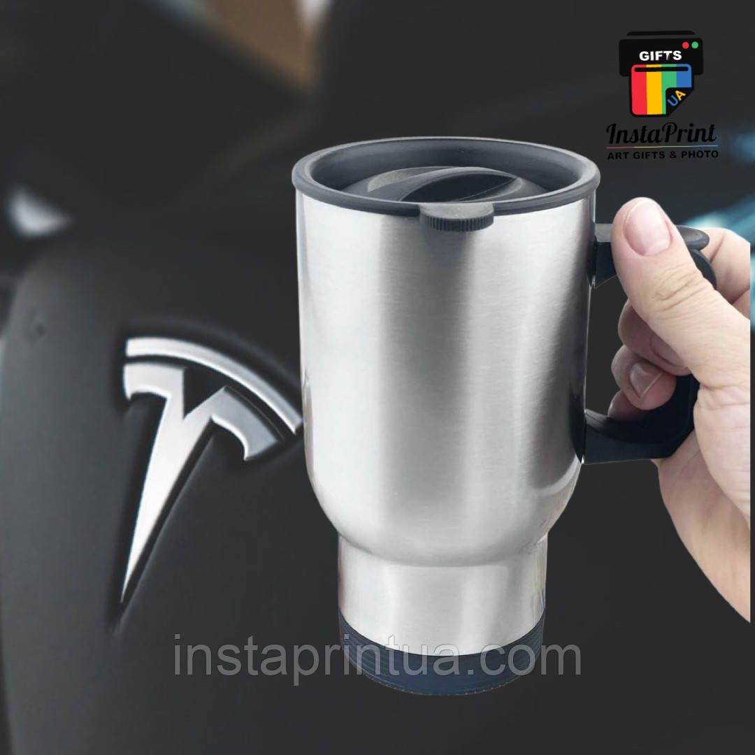 Термокружка авто стальна 450 мл + друк .Друк на термокружках, фото 1