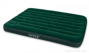 Двоспальний надувний матрац Intex 66929 (152х203х22 див.) з насосом, фото 1