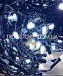 Гірлянда штора-дощик КОНУС 180 LED чорн/пров 5 м·0.6 м, Білий колір, фото 5