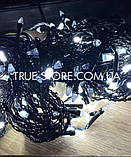 Гірлянда штора-дощик КОНУС 180 LED чорн/пров 5 м·0.6 м, Білий колір, фото 7