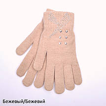 Зимові жіночі рукавички з начосом, фото 2