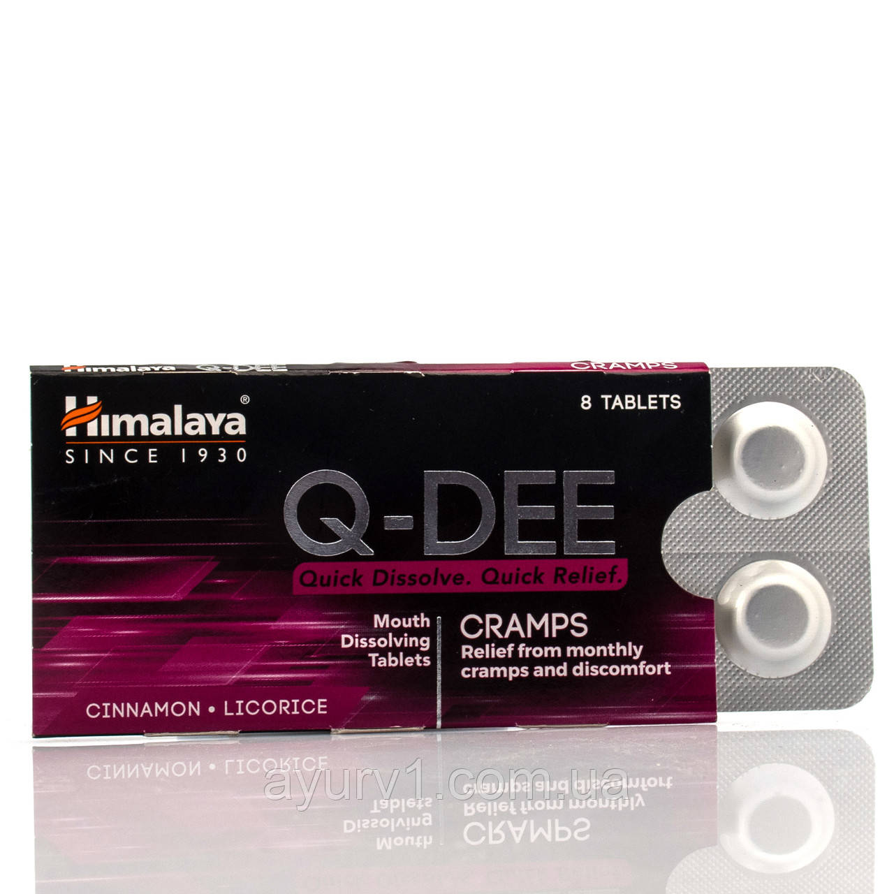 Q-DEE Cramps — час місячного циклу жінки Himalaya 8 таб
