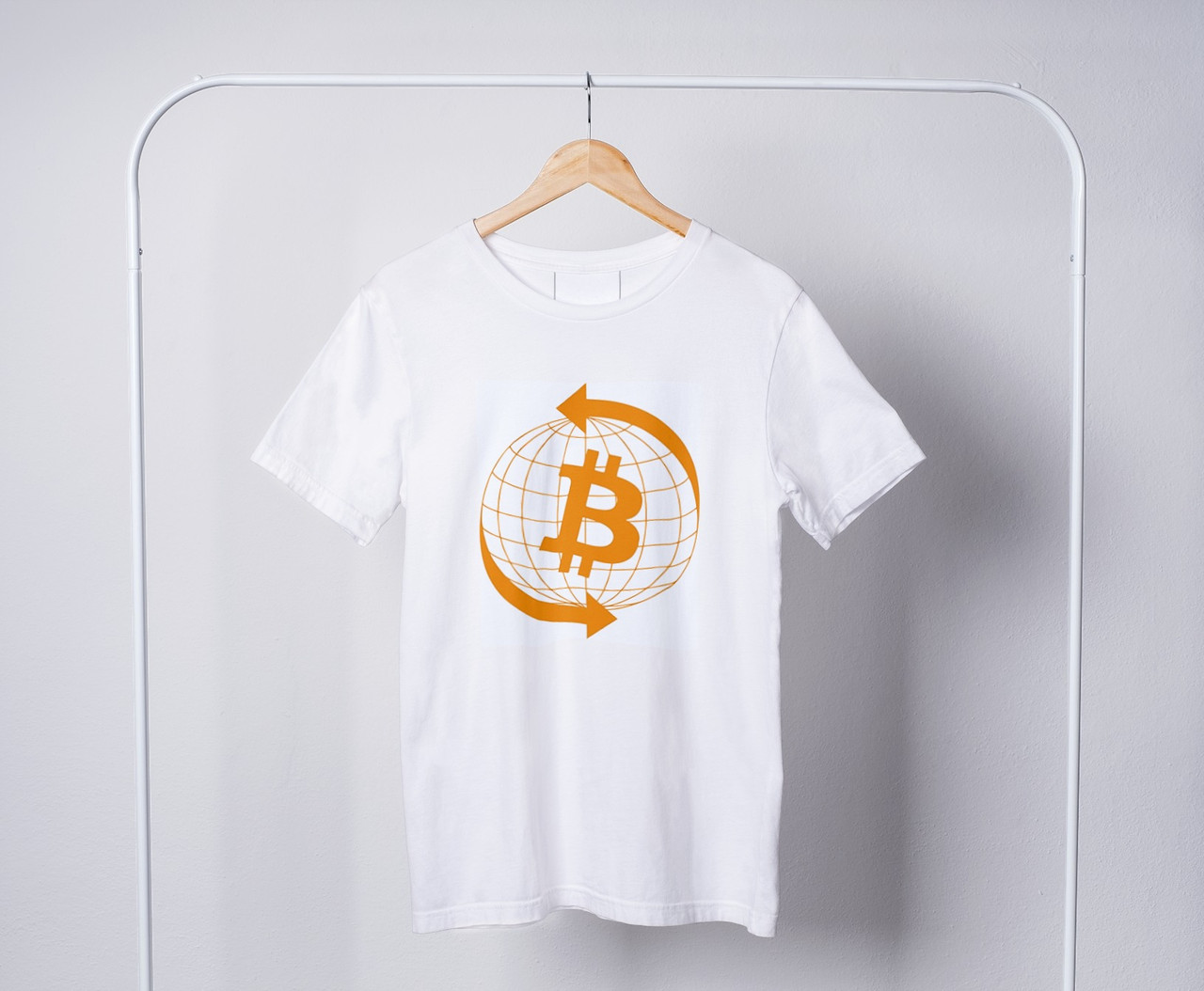 Футболка YOUstyle bitcoin 0725 S White