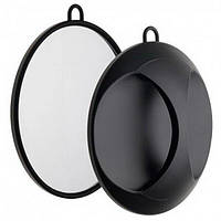 Дзеркало перукарське заднього огляду кругле одностороннє велике 28 см чорне "ДенІС professional"