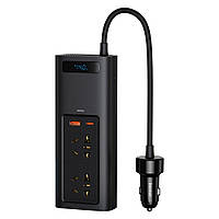 Автомобільний інвертор Baseus In-car Inverter 150W (2Sockets EU/CN 220V, 1USB, 1Type-C, 0.4 m) (CRNBQ-A01)