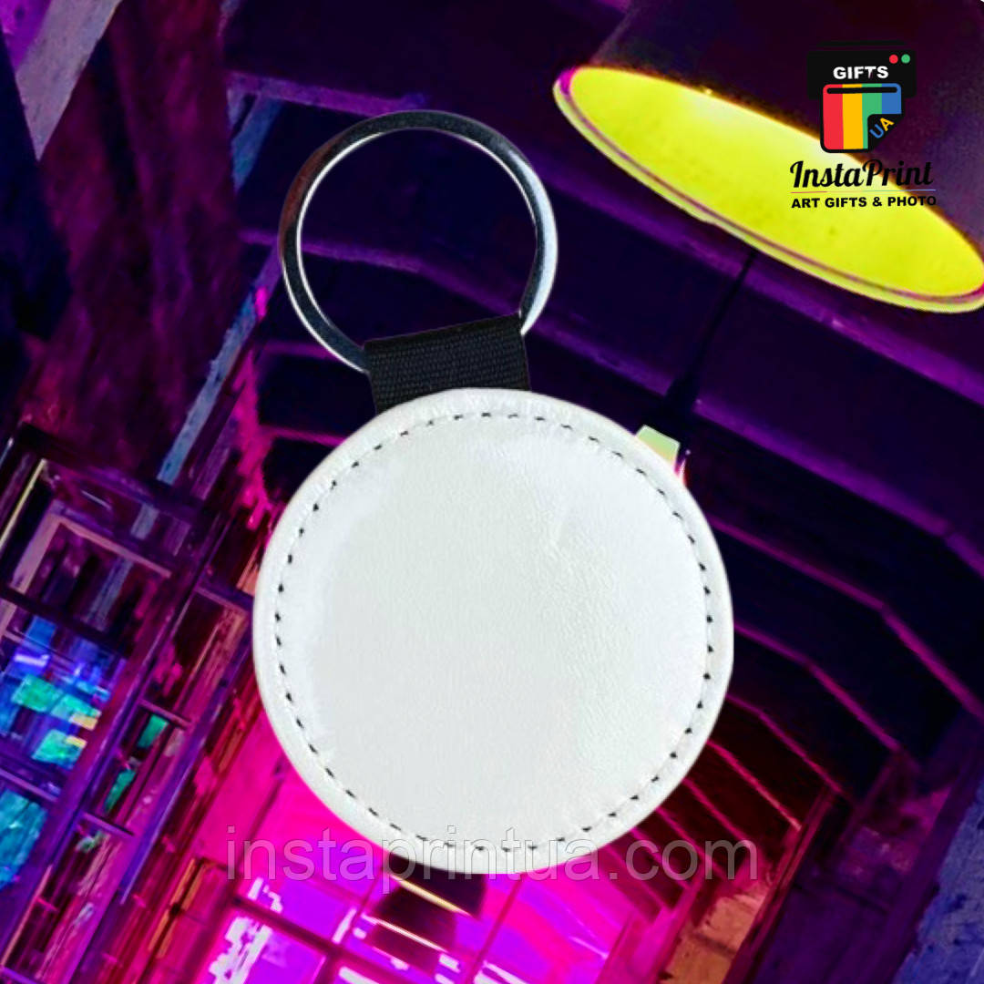 Брелок круглий м'який + друк з 2х сторін. Друк на брелоках, фото 1