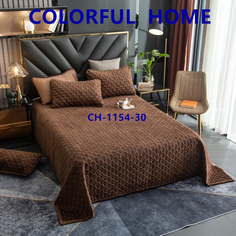 Велюрове покривало Colorful Home 220x240 см