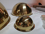 Напівсфера металева, "під золото" диметр 125 мм, фото 2