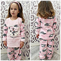 Детская махровая (флисовая) пижама для девочки