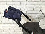 Рукавички-Муфта на коляску,з кишенею для телефону. Z&D Thermo (Синій), фото 2