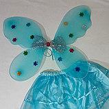 Дитячий карнавальний набір сніжинки метелика (крила, спідниця) 5026, фото 2