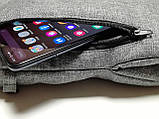Рукавички-Муфта на коляску, з кишенею для телефона Z&D Thermo (Лен Сірий), фото 6