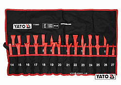 Набір знімачів обшивки автомобіля і розбирання салону 27 од YATO YT-08443 знімач оббивки кліпс пістонів андапок