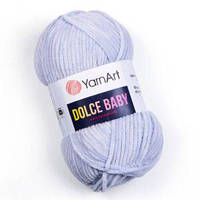 Турецкая пряжа для вязания YarnArt Dolce Baby (дольче беби) велюр 776 серо-голубой