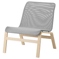 Кресло IKEA NOLMYRA Березовый шпон/Серый (102.335.32)