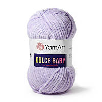 Турецкая пряжа для вязания YarnArt Dolce Baby (дольче беби) велюр 744 лиловый