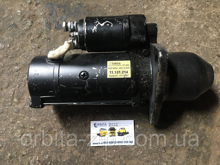 AZF4554 Стартер КАМАЗ 740.30 (740.50) ЄВРО-2, ЄВРО-3 (24V-4.0 kW) (пр-во Іскра) аналог 243708302