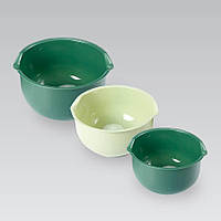 Набір пластикових кухонних мисок Maestro MR-1178 для змішування та зберігання продуктів 3 шт