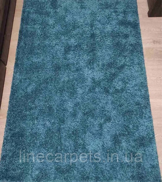 Килим з довгим ворсом SHAGGY BRAVO BLUE синій, фото 1
