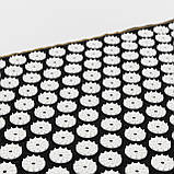 Набір для йоги 3в1 Килимок для йоги + Масажний килимок Аплікатор Кузнєцова + валик OSPORT Set 32 (n-0063) Чорно-білий, фото 3