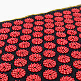 Набір для йоги 3в1 Килимок для йоги + Масажний килимок Аплікатор Кузнєцова + валик OSPORT Set 31 (n-0062) Чорно-червоний, фото 7