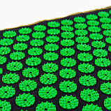 Набір для йоги 3в1 Килимок для йоги + Масажний килимок Аплікатор Кузнєцова + валик OSPORT Set 31 (n-0062) Чорно-салатовий, фото 7