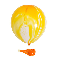 Воздушные шары желтые агат 11"/28 см Китай поштучно