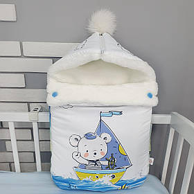 Зимовий конверт на виписку / зимовий чохол в коляску / конверт-чохол для новонародженого