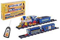 Детская железная дорога Joy Toy 0620 на радиоуправлении, реалистичный дым, свет, звук, в коробке