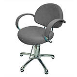 Перукарське крісло з підлокітниками на гідравліці МОНІКА, фото 3