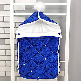 Зимовий конверт на виписку з оксамиту/зимовий чохол у коляску/конверт-чохол для новонародженого