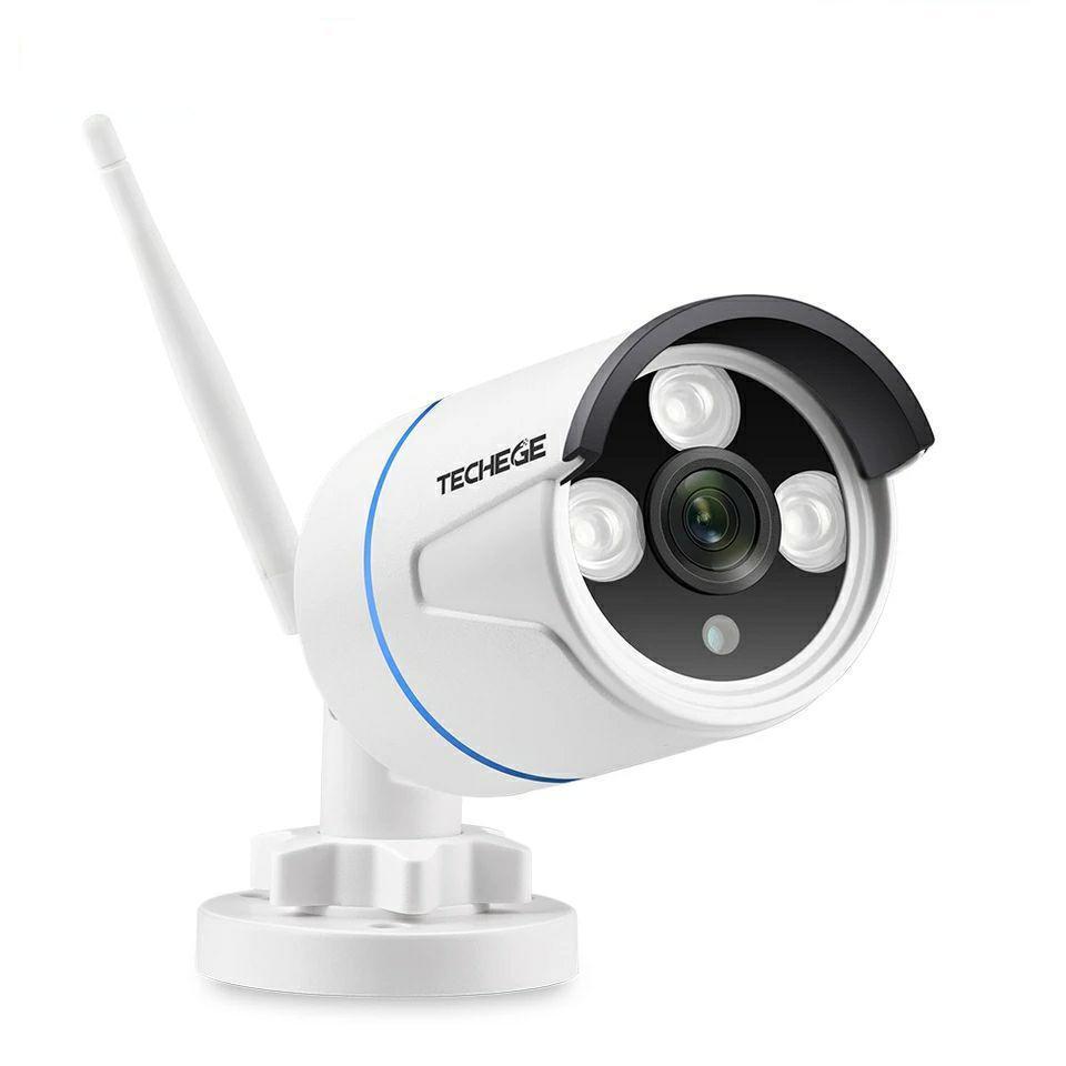 Охоронна Wi-Fi IP-камера Techege IPC-BT619ASW White 1080P. Onvif. Інфрачервоне нічне бачення, мікрофон. iCSee
