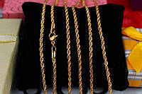 Ланцюг Xuping Jewelry канатик 60 см 2 мм золотистий