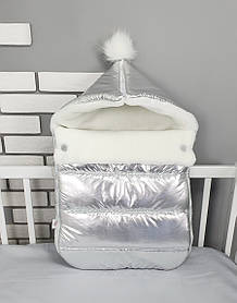 Зимовий конверт на виписку / зимовий чохол в коляску / конверт-чохол на хутрі для новонародженого