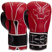 Рукавички боксерські, на липучці поліуретан Zelart BO-2889 (10-14) унцій червоний
