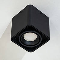 Точечный светильник квадрат черного цвета Свет Мира D-276A-1-BK