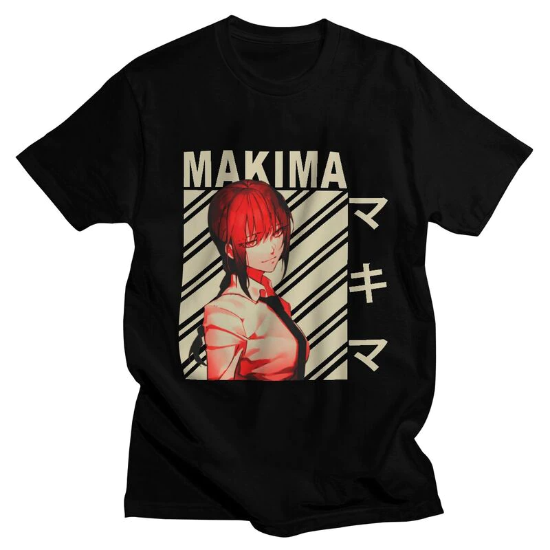 Футболка чорна LOYS Аніме MAKIMA XS