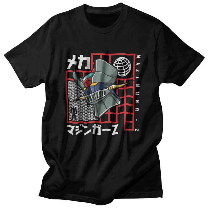 Футболка чорна LOYS Аніме Mazinger Z Head XS