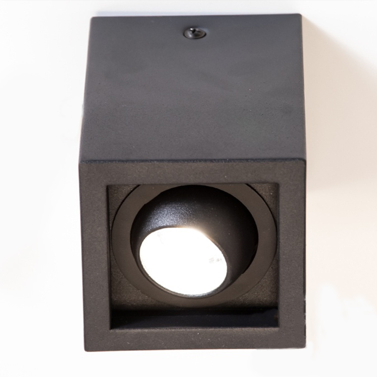 Світлодіодний світильник точковий чорного кольору D-247G-BK, фото 1
