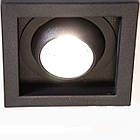 Світлодіодний світильник точковий чорного кольору D-247G-BK, фото 3