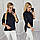 Блузка жіноча, модель 749, Чорний/ блуза креп-шифон, фото 5