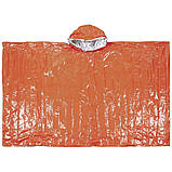 Аварійне пончо Fox Outdoor помаранчеве  з алюмінієвим напиленням, фото 7