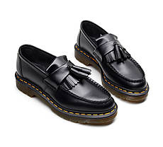 Лофери Dr. Martens Adrian Yellow Stitch Leather Tassel, фото 2