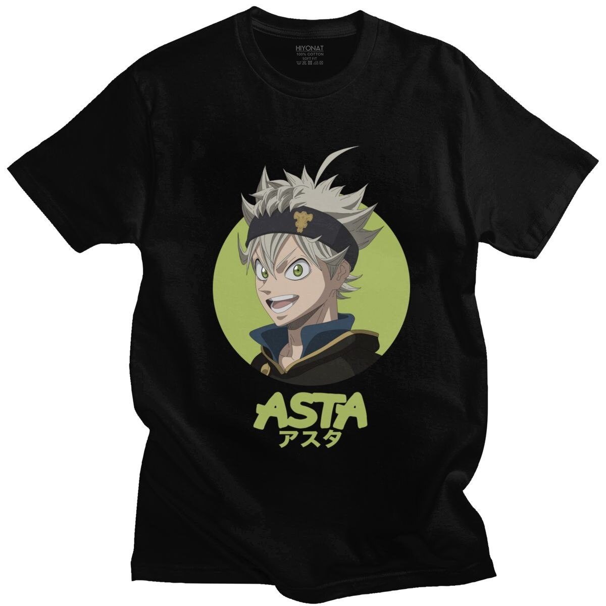 Футболка чорна LOYS Аніме Аста, Fan Tee XS