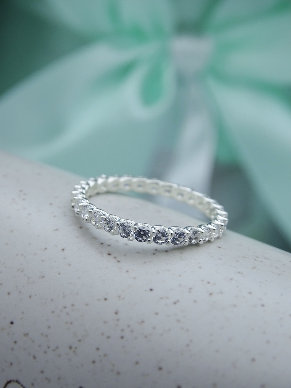 Женское кольцо дорожка (женское кольцо с фианитами). - фото 1 - id-p1482799980