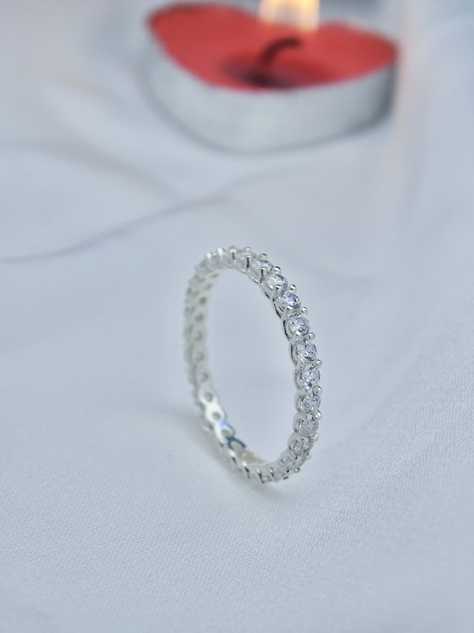 Женское кольцо дорожка (женское кольцо с фианитами). - фото 4 - id-p1482799980