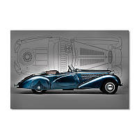 Модульная картина Art-Wood «1938 Horch 853 Специаль Родстер» 1 модуль 40х60 см