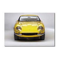 Модульна картина Art-Wood «1967 Феррарі 275 GTB-4 Берлинетта жовтий» 1 модуль 40х60 см