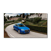 Модульная картина Art-Wood «Автомобиль Ауди С6 синяя» 1 модуль 40х60 см
