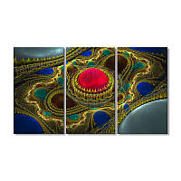 Модульная картина Art-Wood «Абстракция ковер Аладина» 3 модуля 80x120 см